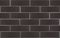 Клинкер фасадный черный Рейкьявик глянцевый