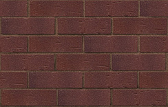 Клинкер фасадный темно-красный с бордовым песком Порту