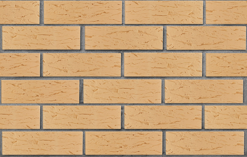 Кирпич лицевой пустотелый пшеничный рустик