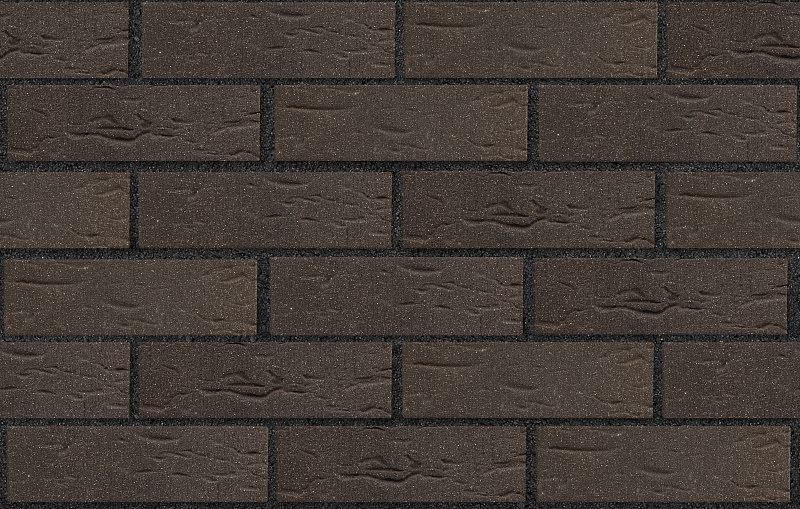 Клинкер фасадный темно-красный с черным песком Лиссабон