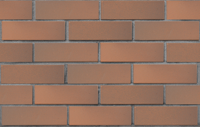 Кирпич лицевой пустотелый светло-коричневый флэш гладкий